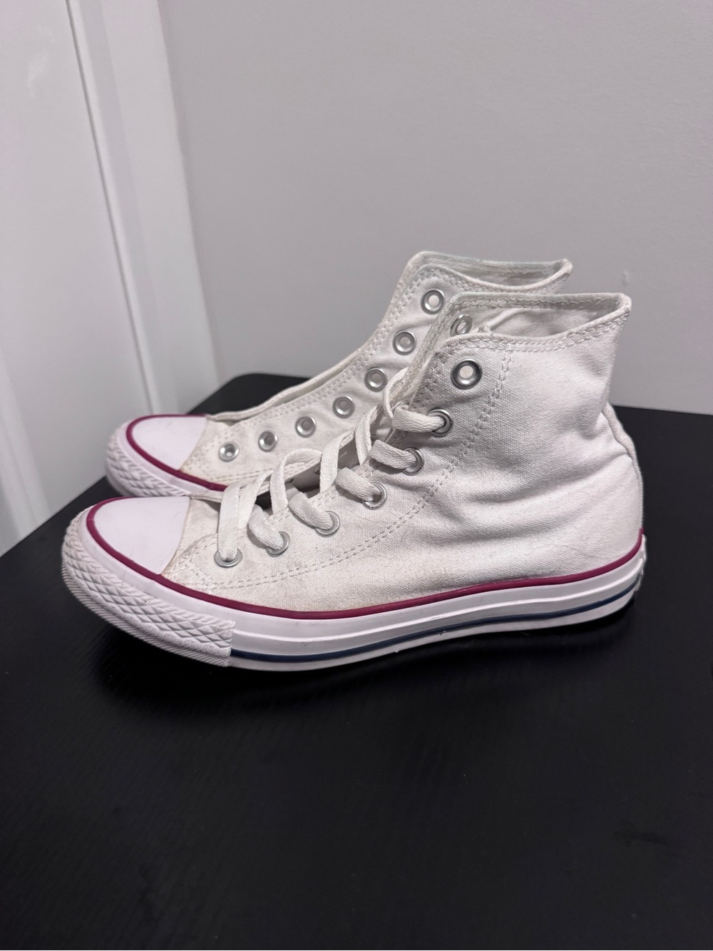 Converse white high tops women’s size 7.5